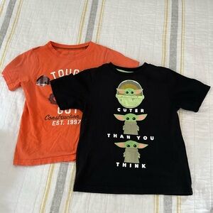 BOYS sizes 4t and 5t designed short sleeve t shirts